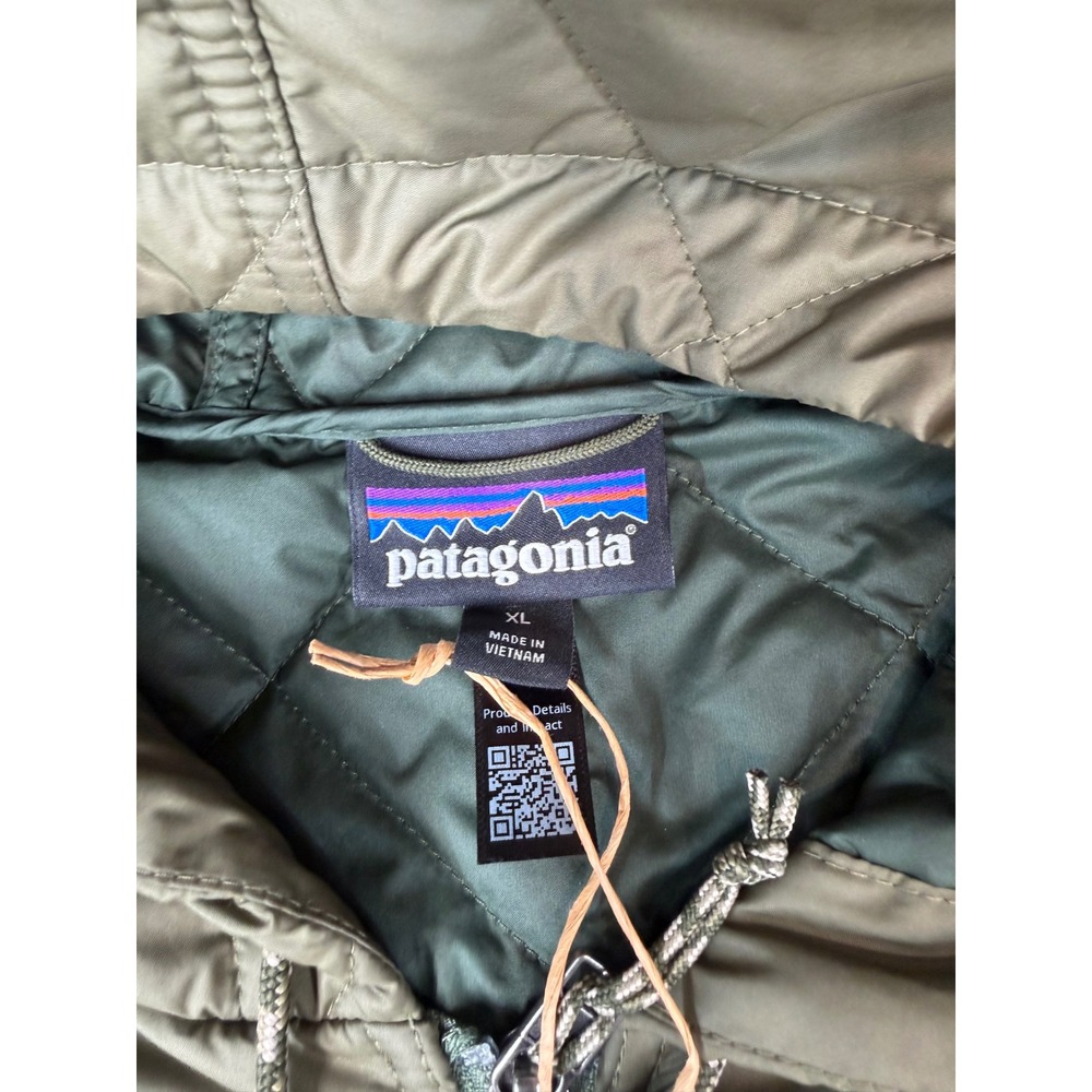 Patagonia Women's Diamond Quilted Parka Basin Green Size XL NWT ($269 Retail) - Picture 4 of 11